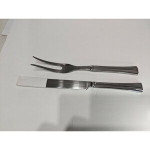 Reed & Barton BROOKSHIRE 2 Piece Carving Set Knife Fork Stainless Flatware 11"